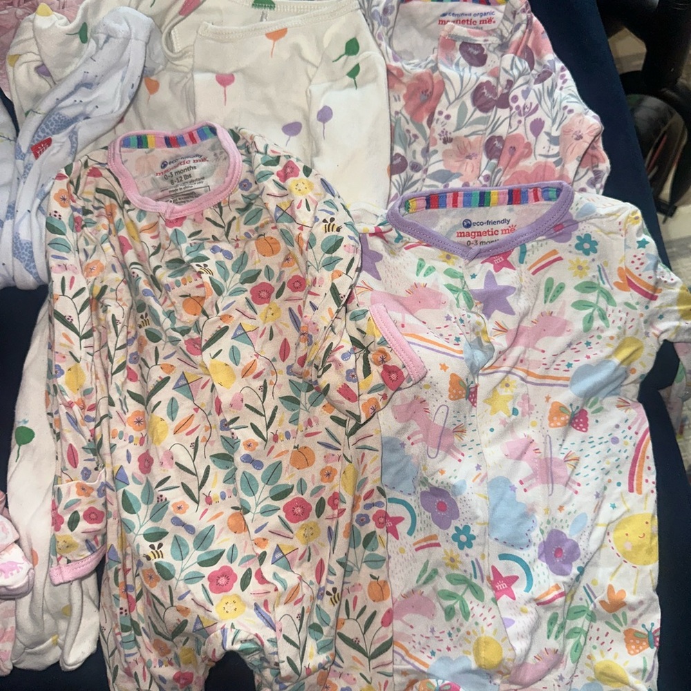 Magnetic Me Kids Pajamas - Floral and Animal Prints lot of 15